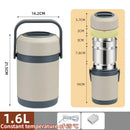 Axyaa Heated Lunch Box: USB Rechargeable Stainless Steel Food Warmer, 65℃ Thermal