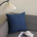 Axyaa Solid Cotton Line Pillow Case Soft Breathable Nordic Decor Pillow Cover