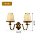 Axyaa Double-Layer Fabric Pendant Light for Living Room and Bedroom