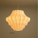 Axyaa Designer Silk Pendant Lamp: Elegant LED Lighting for Dining Room & Kitchen Island