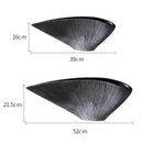 Nordic Resin Vase Fan-shaped Decoration Modern Abstract Crafts for Home Decor by Axyaa