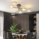 Axyaa Dimmable LED Ceiling Lamp with Remote Control for Living Room & Bedroom