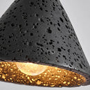 Axyaa LED Stone Pendant Lamps: Stylish Black Chandelier for Home and Hospitality Spaces