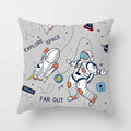 Axyaa Astronaut Theme Polyester Pillowcase Sofa Chair Cover 45x45cm