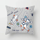Axyaa Astronaut Theme Polyester Pillowcase Sofa Chair Cover 45x45cm