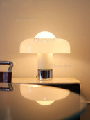 Axyaa Modern Orange Glass Mushroom Table Lamp - Bedroom, Restaurant, Sofa Decor