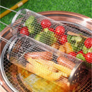 Axyaa Stainless Steel BBQ Grill Basket for Outdoor Camping & Picnic
