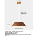 Axyaa Nordic Wood Grain Metal Pendant Light Fixture for Home Dining Room Kitchen