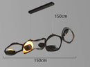 Axyaa Nordic Style Chandelier - Creative Minimalist Lighting Fixture for Living Room & Dining Room