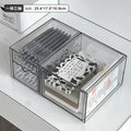 Acrylic Desk Organizer Set - Axyaa Stationery Drawers & Pen Holder