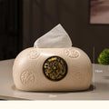 Axyaa Ceramic Tissue Box, Light Luxury Living Room Coffee Table Paper Holder