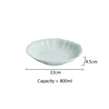 Axyaa Ceramic Deep Plate Set - Solid Color Tableware for Hotels and Home
