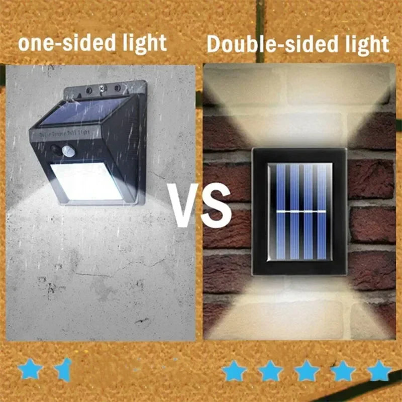 Axyaa Solar Outdoor Wall Spot Lights - Sunlight Powered Waterproof Lamp