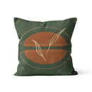 Axyaa Nordic Style Green Linen Pillowcase 45x45cm Modern Decorative Cushion Cover