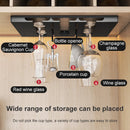 Axyaa Wine Glass Holder Rack Under Cabinet Shelf Storage Hooks Stand