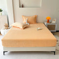 Axyaa Flannel Fitted Sheet, Soft Fleece Mattress Cover for Home & Hotel