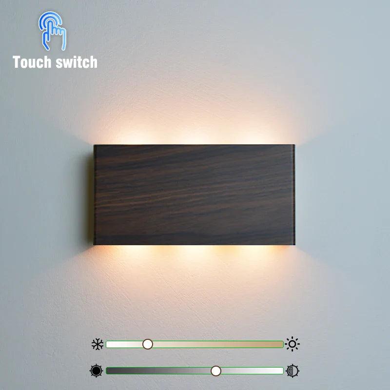 Axyaa Wireless LED Wall Lamp Touch Dimming Night Light - 3 Colors