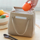 Axyaa Large Insulated Jute Lunch Bag for Women and Kids – Thermal Bento Box Tote anti