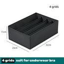 Axyaa Clothing Organizer Box for Underwear Socks Bras Pants Scarves Ties Jeans & more