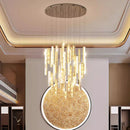Axyaa Crystal Chandeliers Indoor LED Ceiling Light for Living Room