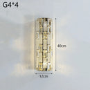 Axyaa Crystal Wall Lamp: Elegant LED Lighting for Luxury Living Room, Bedroom, Dining Room