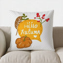 Axyaa Autumn Pumpkin & Floral Throw Pillow Cover for Sofa, Bedroom, Car