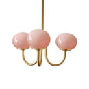 Nordic Pink Glass Pendant Light by Axyaa: Bauhaus Design Hanging Chandelier for Restaurant & Living Room