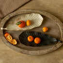Axyaa Leaf Ceramic Sushi Plate - Exquisite Home Dining Essential