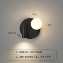 Axyaa Bedroom Wall Lamp Indoor Decor Lighting for Living Room Bedside Aisle Hallway