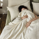 Axyaa Jacquard Cotton Bedding Set King Queen Size Duvet Cover Pillowcase Cozy Soft