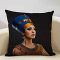 Axyaa African Women Design Linen Cushion Cover 45x45cm