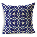 Axyaa Blue & White Porcelain Pattern Pillowcase - Sofa Decor 40cm/45cm/50cm