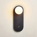 Axyaa Black Stone LED Wall Lamp for Studio Staircase & Bedroom Lighting