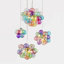 Axyaa Glass Bubble Chandelier Pendant Light for Living Room Bedroom