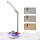Axyaa Wireless Charger Desk Lamp with USB Port Dimmable Light for Gaming and Reading