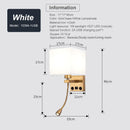 Axyaa LED USB Bedside Lamp Wall Spotlight 360° Rotation Modern Indoor Lighting