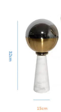 Axyaa Glass Marble Vase for Flowers and Hydroponic Arrangements