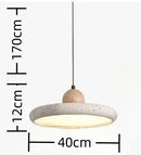 Axyaa Yellow Stone Pendant Light - Modern Minimalist Decor for Study & Living Room