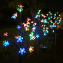 Axyaa Solar Sakura Tree Pathway Light: 8 Modes, Outdoor Flush Mount Garden Lighting