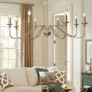 Axyaa Modern Luxe Iron Chandelier for Living, Kitchen, Dining, Bedroom & Study Rooms