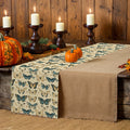 Axyaa Watercolor Butterfly Plants Table Runner for Dining Room Butterflies Botanical Theme