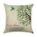 Axyaa Cartoon Pattern Linen Pillowcase - Home Sofa Decorative Cushion Cover