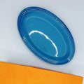 Axyaa Stoneware Rainbow Plate 25cm - Light Colored Ceramic Elliptical Shallow Plate