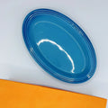 Axyaa French Rainbow Ceramic Elliptical Plate 25cm - Light Stoneware Shallow Dish