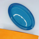 Axyaa French Rainbow Ceramic Elliptical Plate 25cm - Light Stoneware Shallow Dish