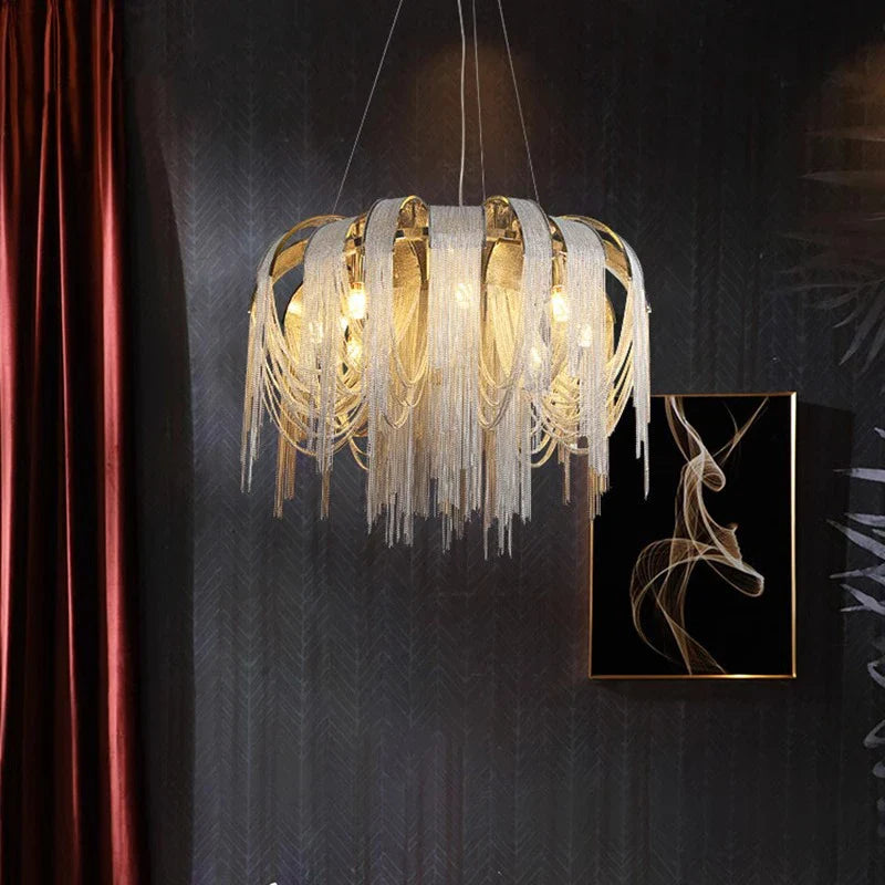Nordic Pendant Lamp for Dining Room by Axyaa: Indoor Ceiling Lighting Chandelier for Living Room