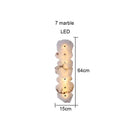 Axyaa Marble Wall Lamp: Modern Light Luxury for Bedroom, TV Background, Aisle & Corridor.