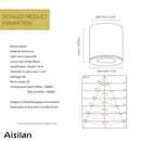 Axyaa LED COB Downlight: Super Anti-glare Ceiling Light for Living Room