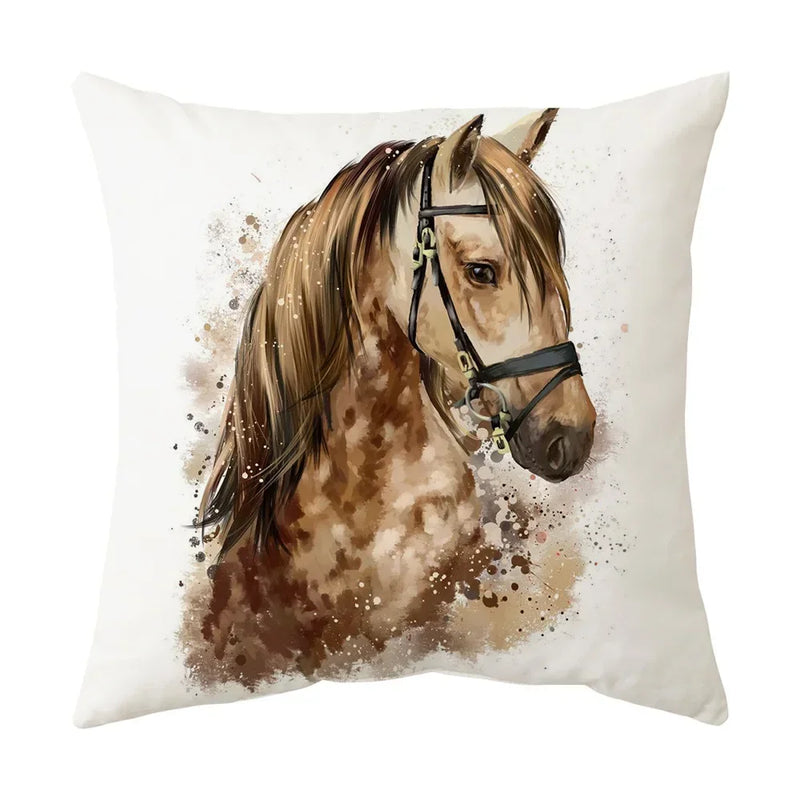 Axyaa Wild Animal Pillow Cover 45*45cm - Decorative Cushion for Living Room, Sofa, Car