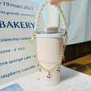 Axyaa Cherry Pearl Tumbler Handle Strap - Cup Sling for Stanley Cup 40/30 oz